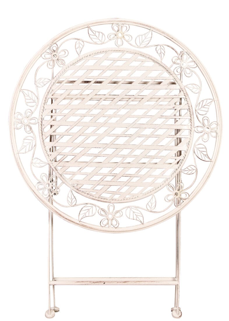 Chivari 28" Antique White Barcelona Bistro Table TBBMW-AX-T