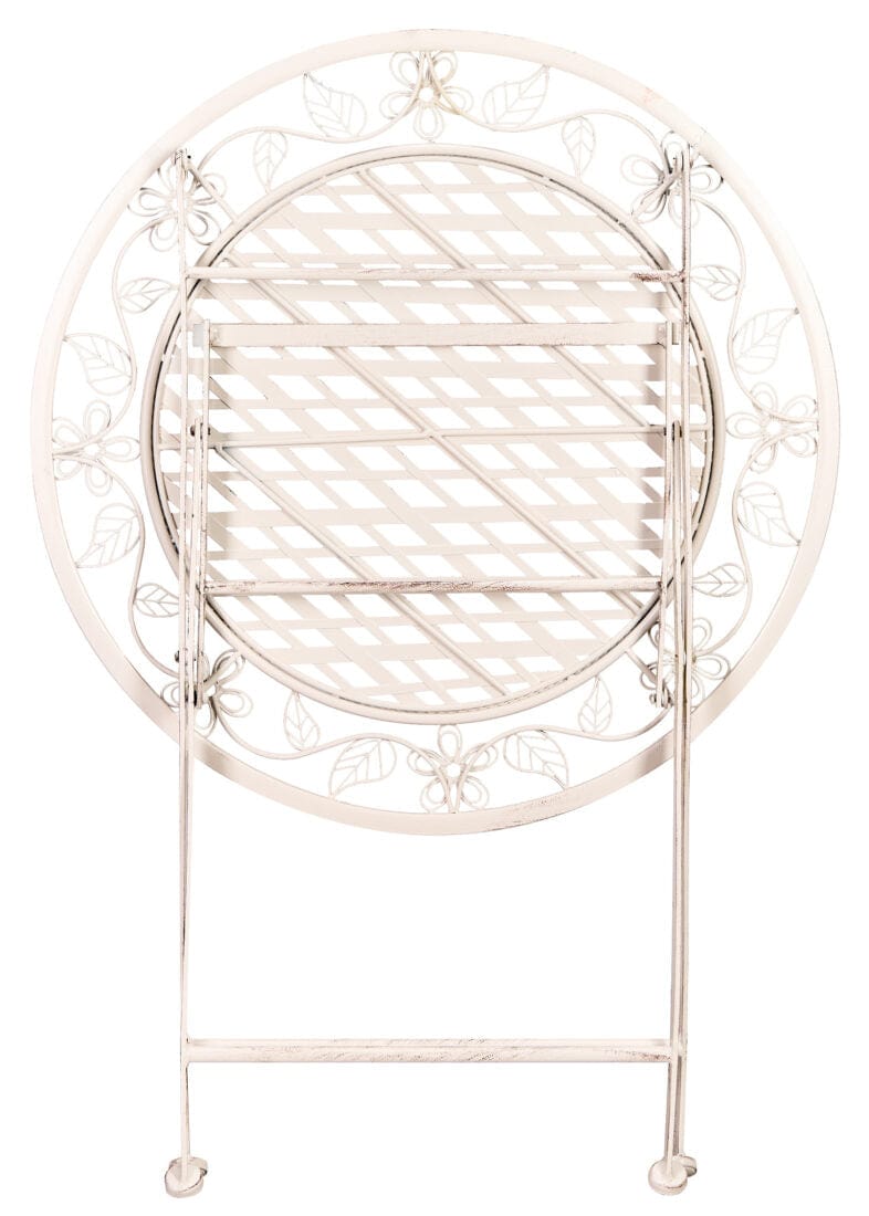 Chivari 28" Antique White Barcelona Bistro Table TBBMW-AX-T