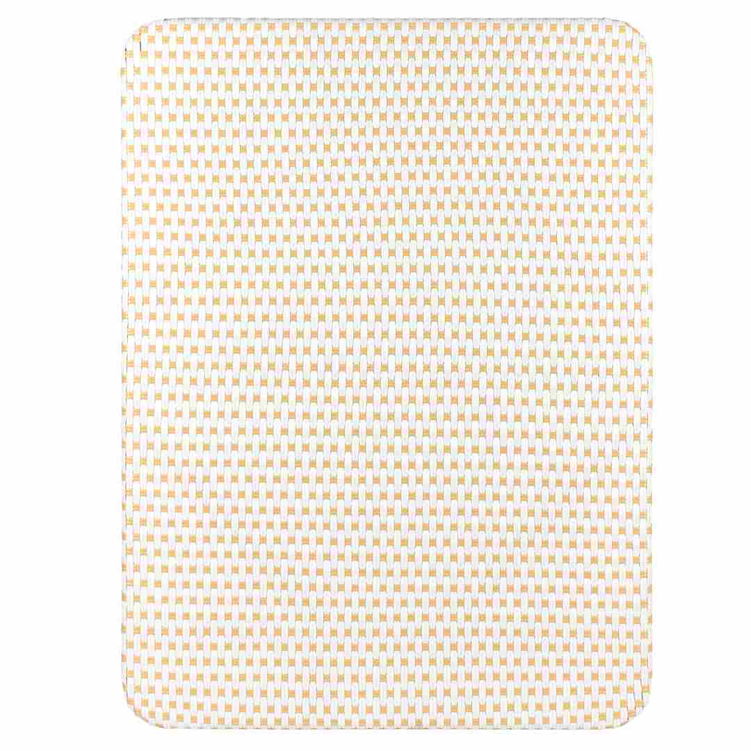 Toulouse 48" x 36" Glass Top White and Beige French Bistro Table TBTP4836WB-KT-AX-T