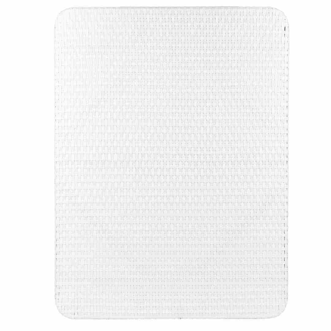 Toulouse 48" x 36" Glass Top White French Bistro Table TBTP4836WWD-KT-AX-T