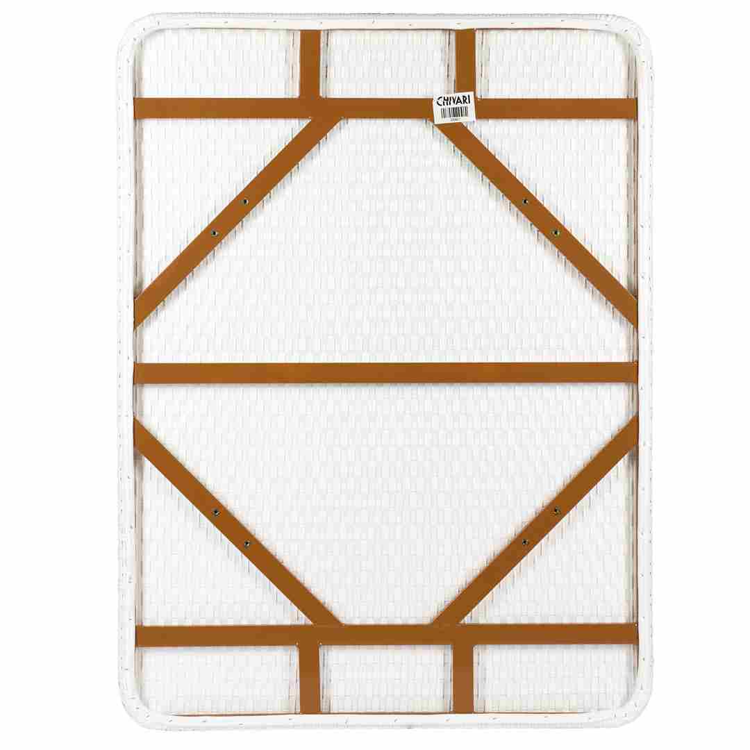 Toulouse 48" x 36" Glass Top White French Bistro Table TBTP4836WWD-KT-AX-T