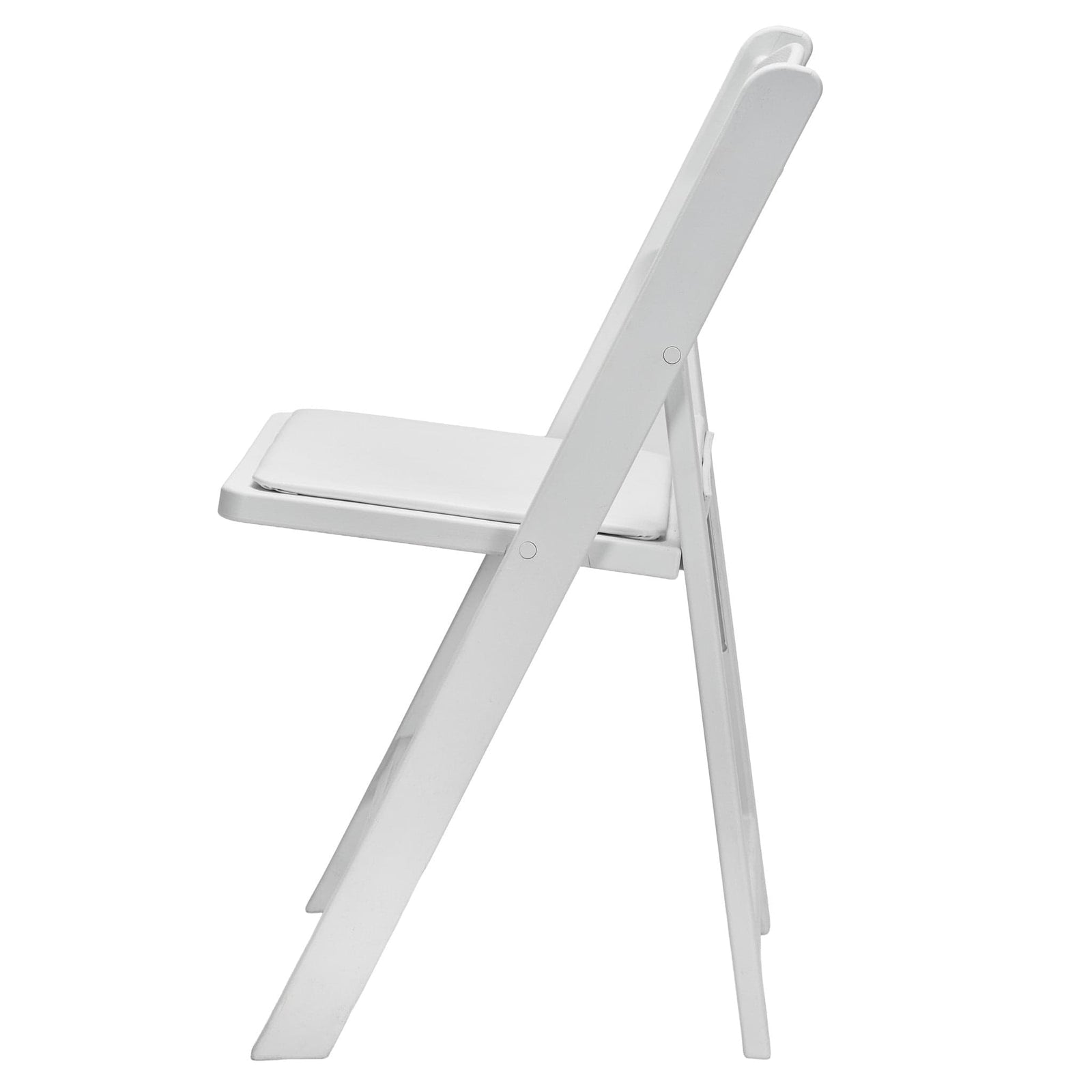 Chivari White WoodGrain™ Resin Folding Chair CFRWB-A