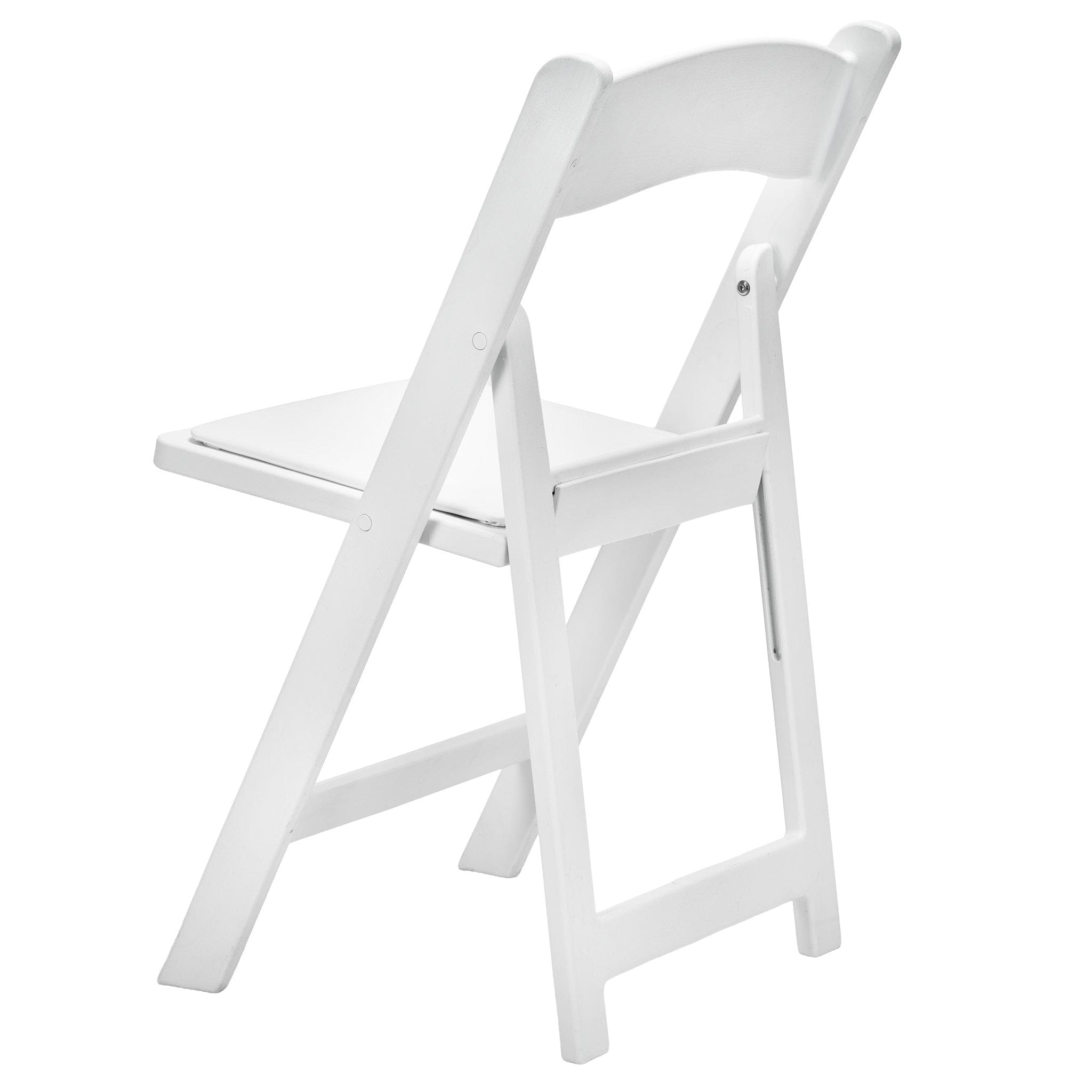 Chivari White WoodGrain™ Resin Folding Chair CFRWB-A