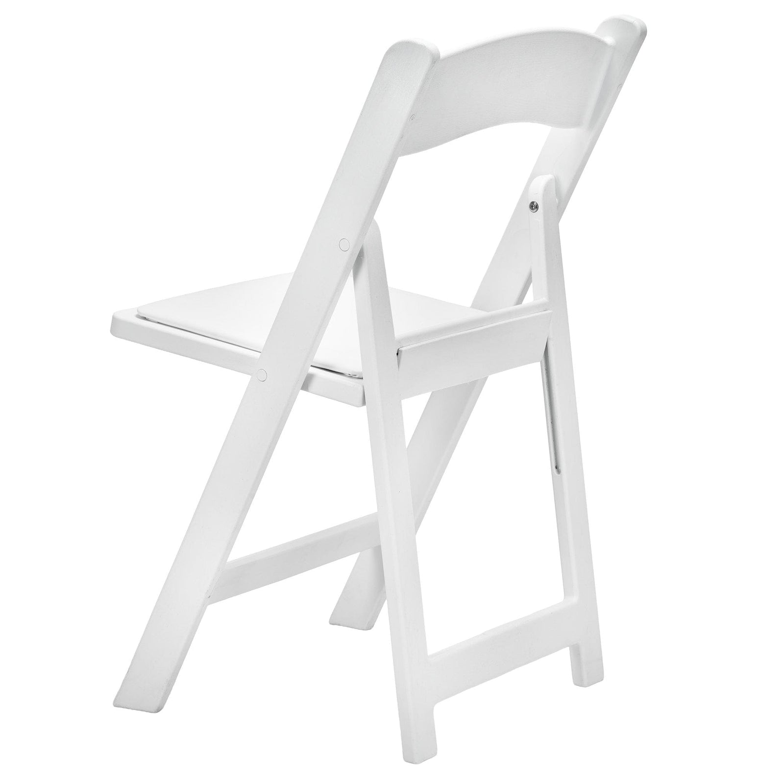 Chivari White WoodGrain™ Resin Folding Chair CFRWB-A