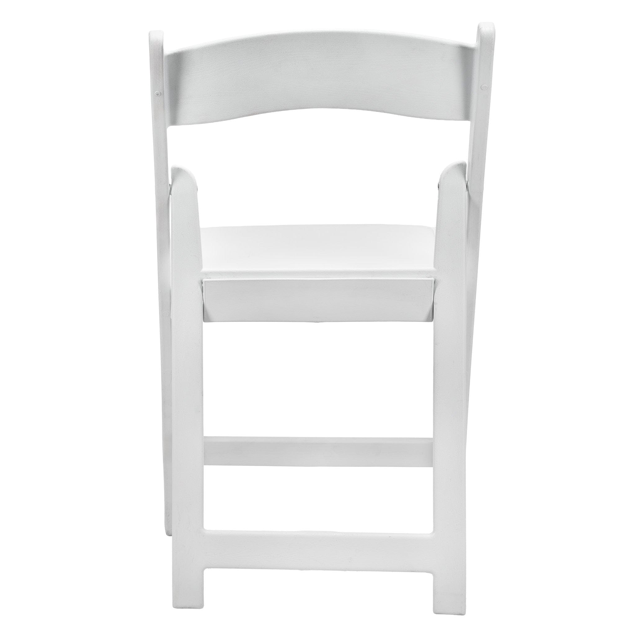 Chivari White WoodGrain™ Resin Folding Chair CFRWB-A