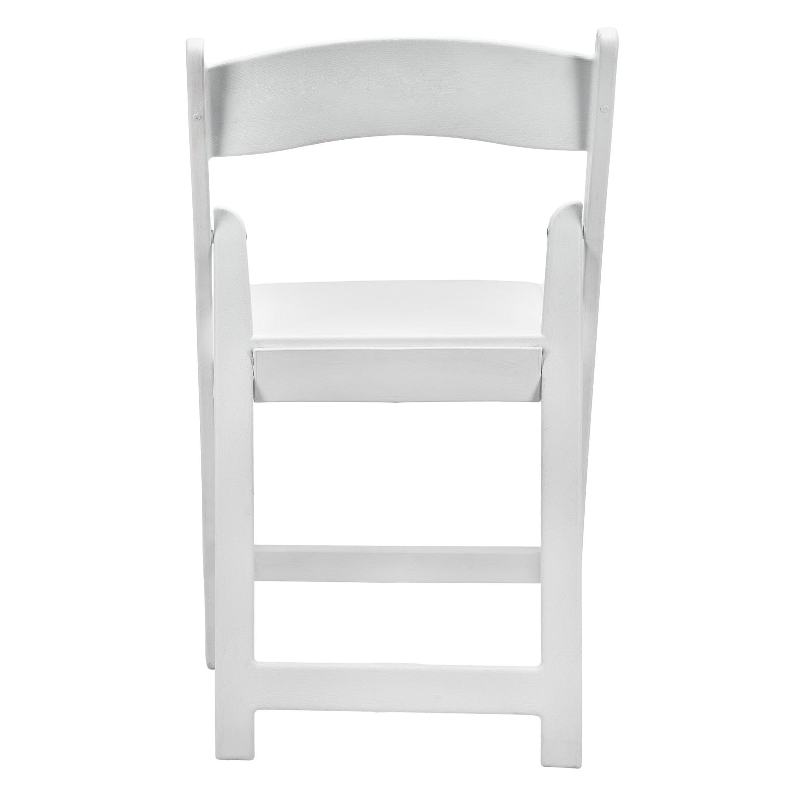 Chivari White WoodGrain™ Resin Folding Chair CFRWB-A