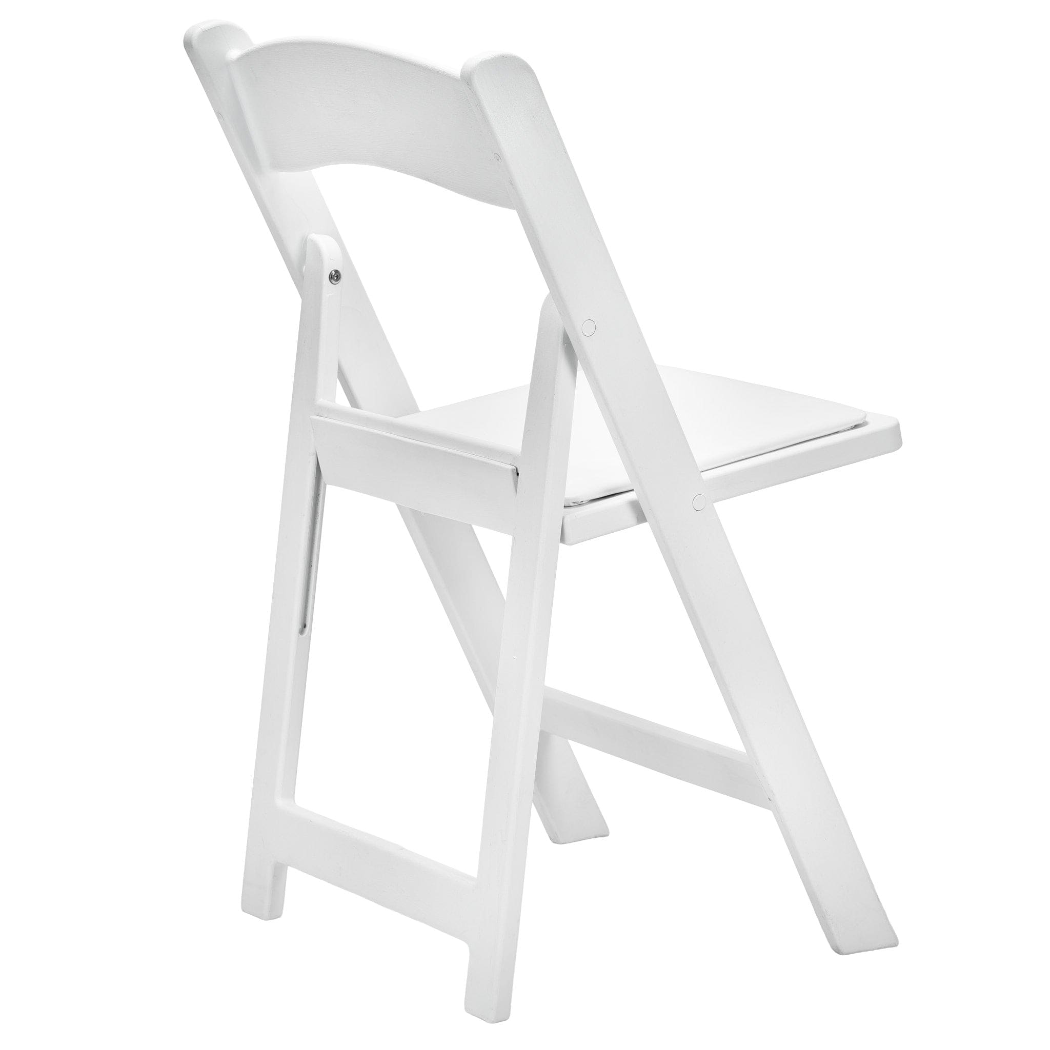 Chivari White WoodGrain™ Resin Folding Chair CFRWB-A