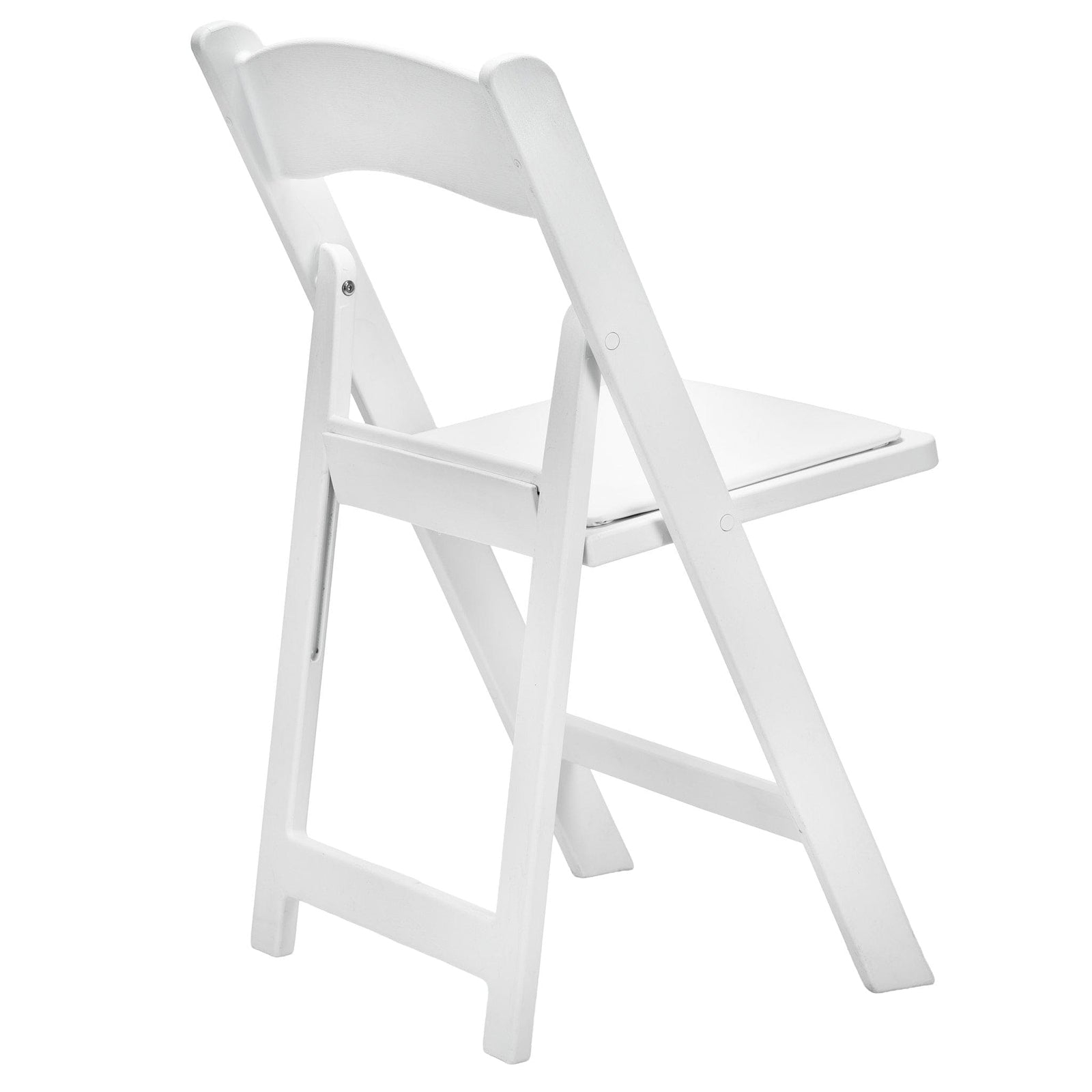 Chivari White WoodGrain™ Resin Folding Chair CFRWB-A