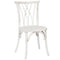 Chivari White Distressed ToughWood™ Willow Chair CWWWD-AX-T