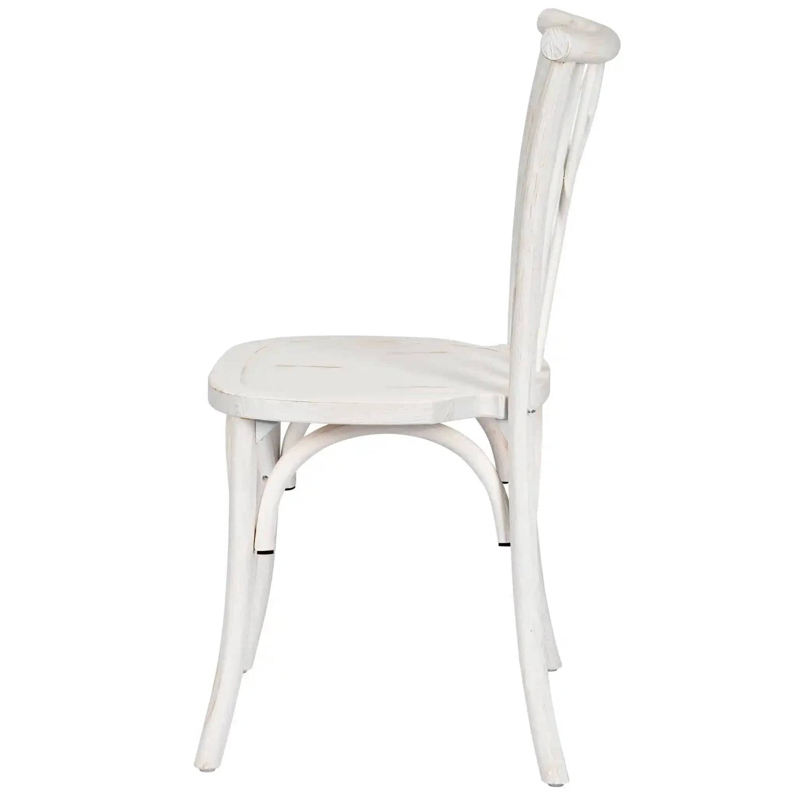 Chivari White Distressed ToughWood™ Willow Chair CWWWD-AX-T