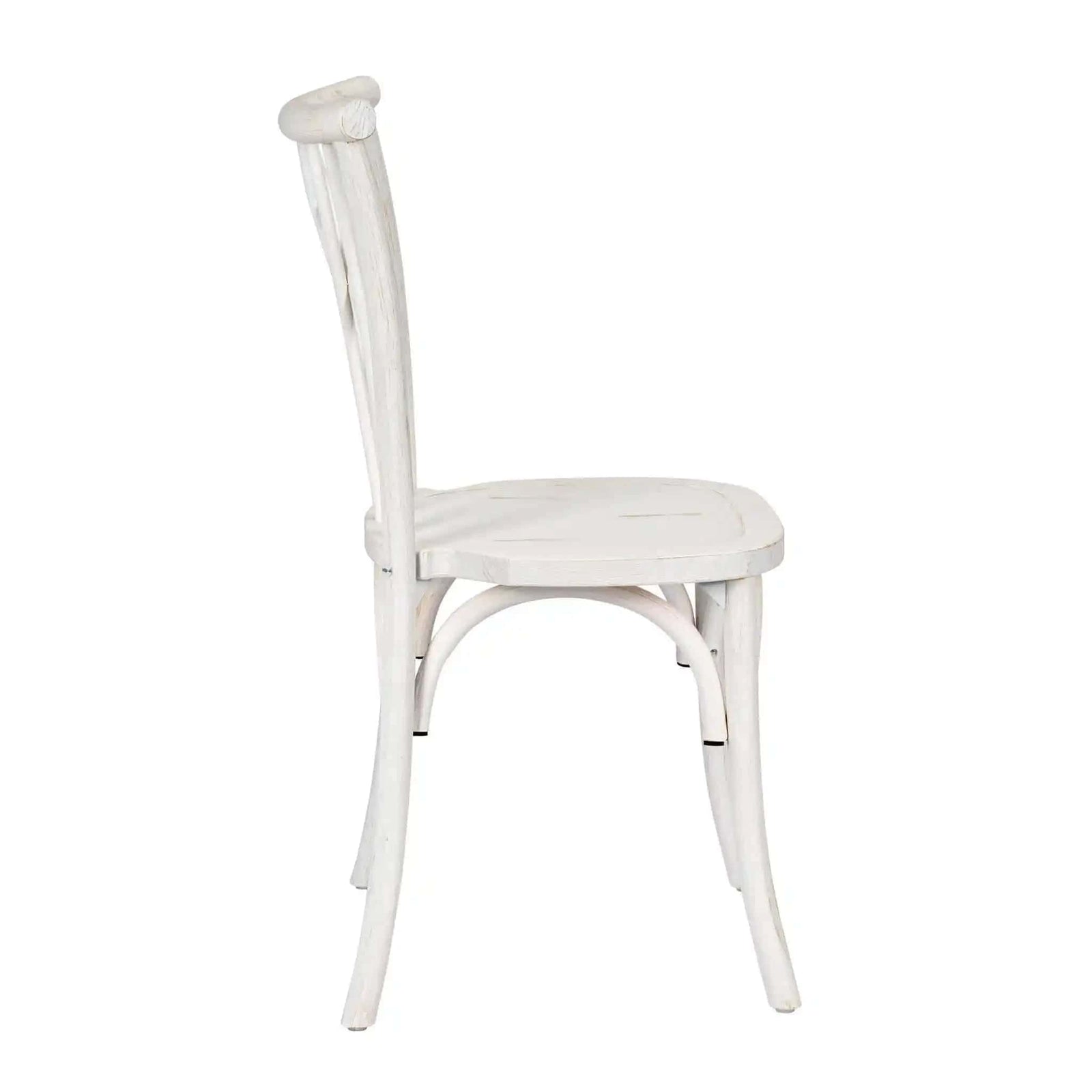 Chivari White Distressed ToughWood™ Willow Chair CWWWD-AX-T