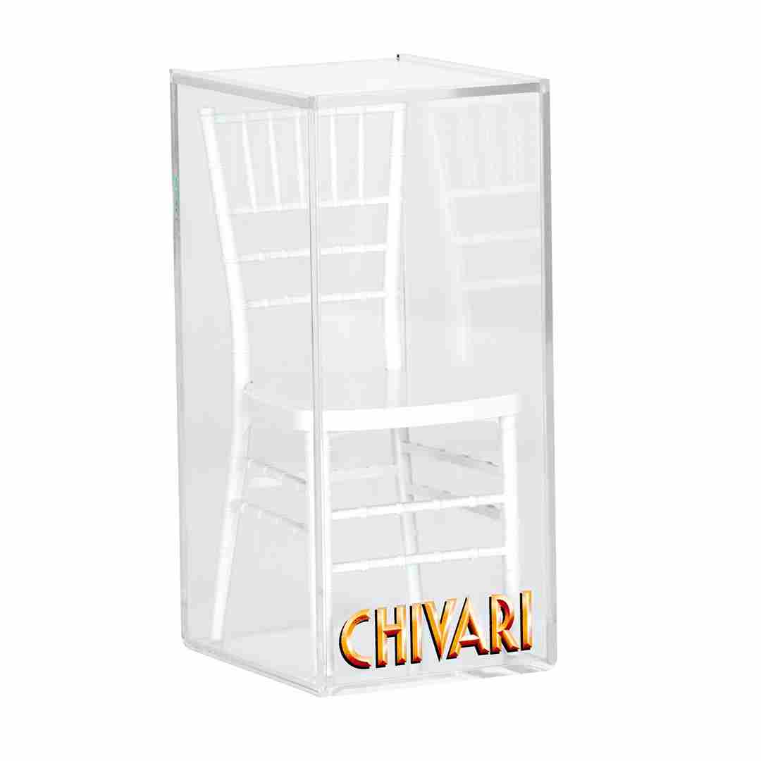 Chivari White Unpainted Mini Chiavari Chair 1:6 Scale Model CCRW-TY-AX
