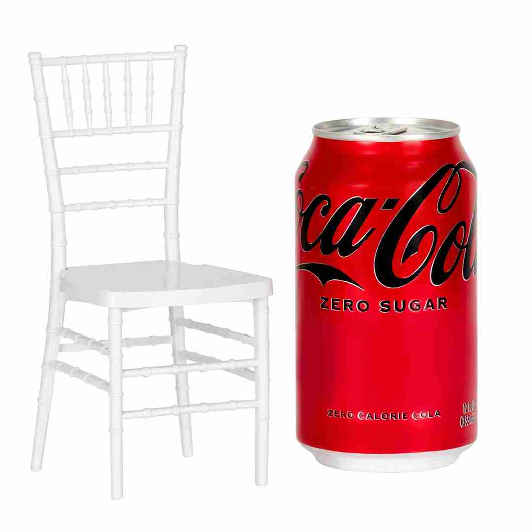 Chivari White Unpainted Mini Chiavari Chair 1:6 Scale Model CCRW-TY-AX
