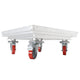 ProX ProX XSQ-10W StageQ Brake Locking Staging 10" Height Stage Legs with 5" Rubber Steel Casters | Set of 4 XSQ-10W
