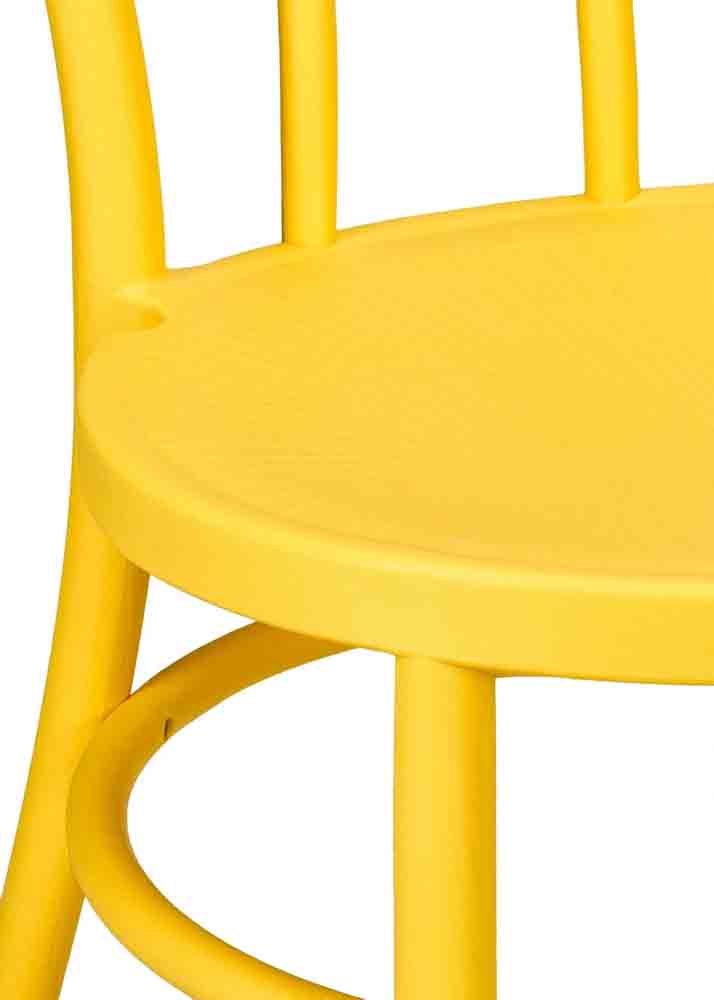 Chivari Golden Yellow Resin Bentwood Festive Chair CBFRY-ZG-T