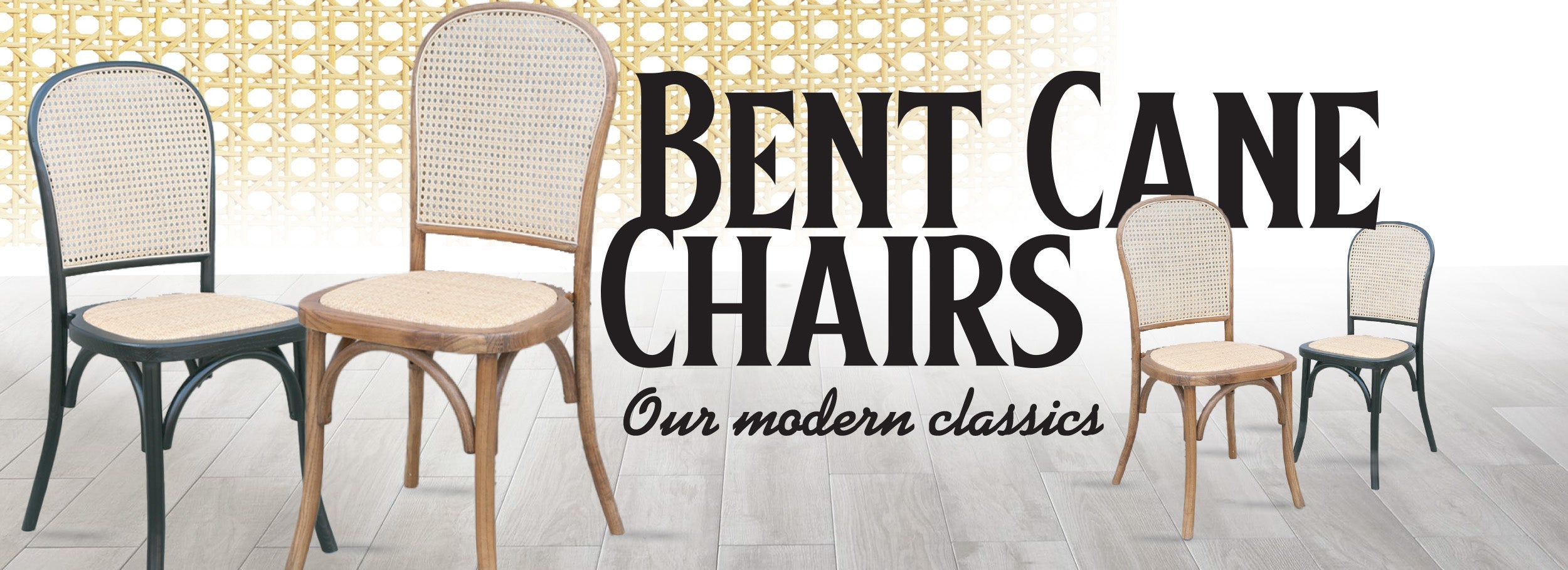 Chivari Debuts Its Elegant, Curved Bent Cane Chairs