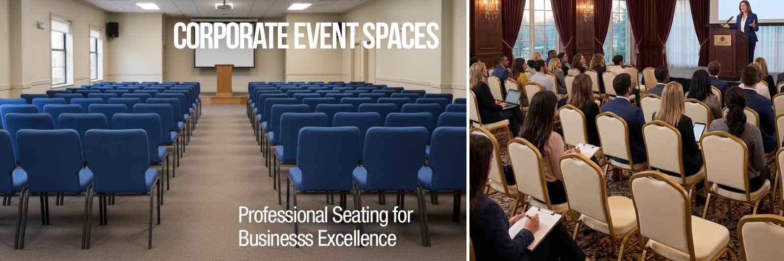 Corporate Event Spaces: Professional Seating for Business Excellence