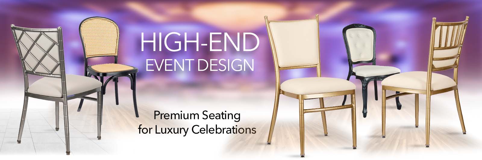 High-End Event Design: Premium Seating for Luxury Celebrations