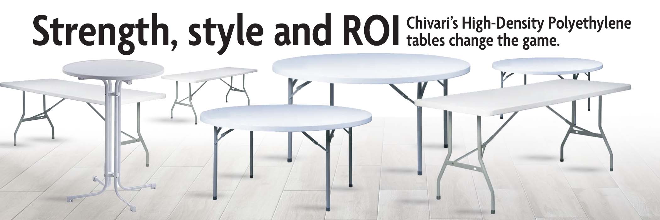 Why Chivari’s Plastic Tables Set the Standard for Strength, Style, and ROI