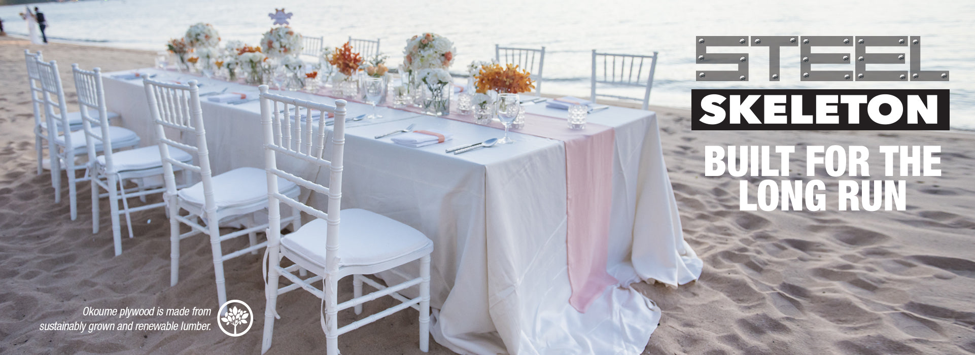 Chivari’s Premium Steel Skeleton Plywood Banquet Tables, Simply a Smart Investment