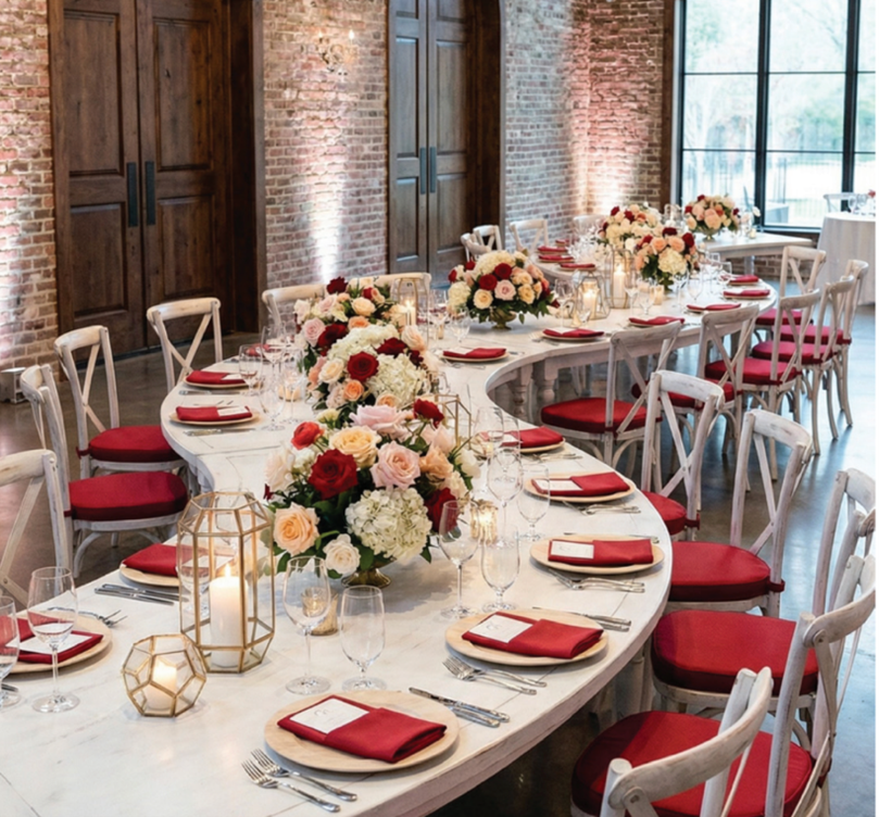 Serpentine Table Layout and and Seating Guide