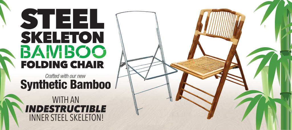 Coming Soon: Chivari Launches the Synthetic Bamboo Folding Chair