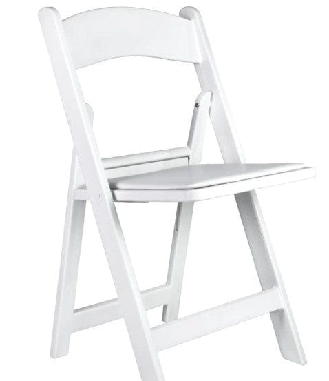 White Resin Folding Chairs