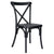 Resin Steel Skeleton Cross Back Chairs