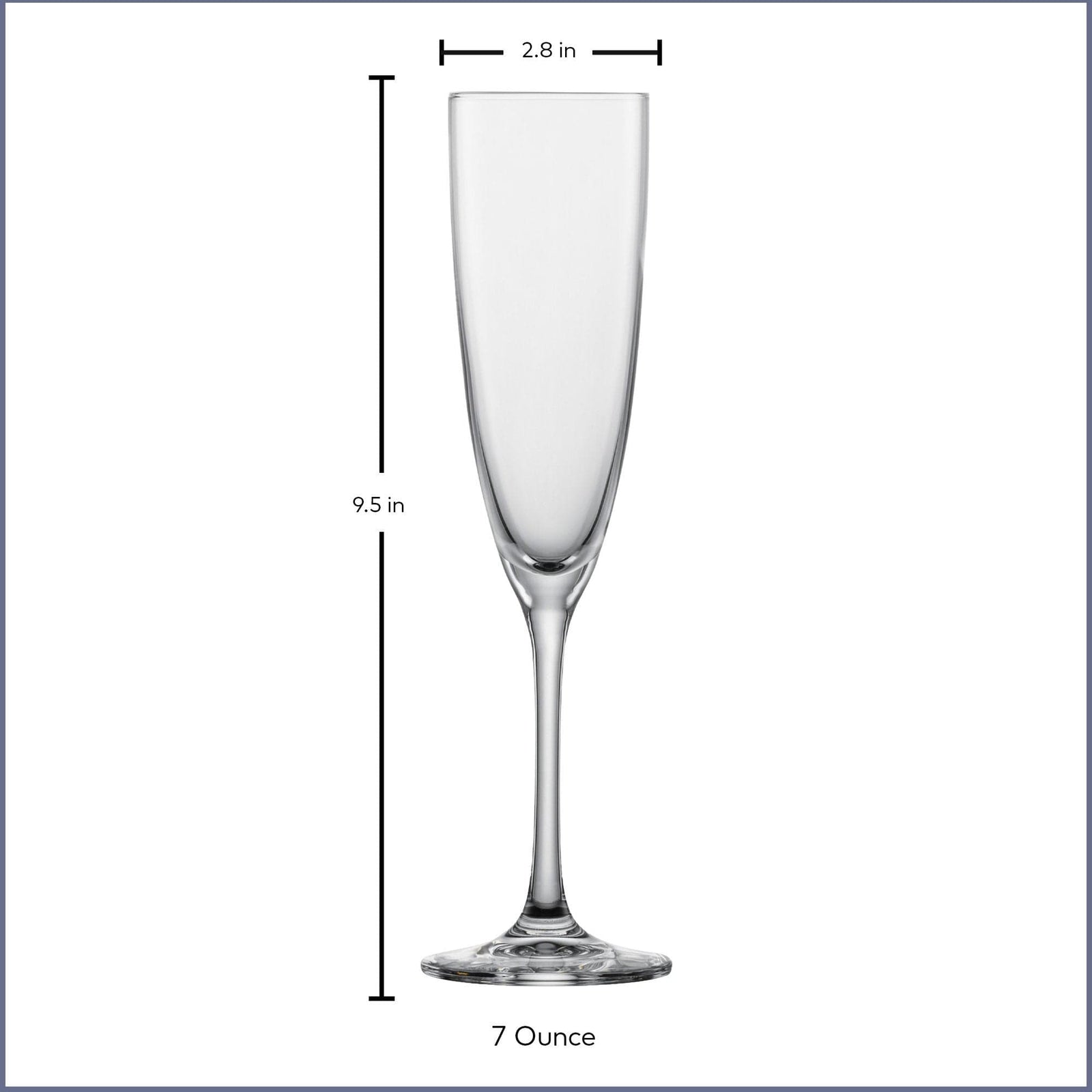 Zwiesel Fortessa Fortessa SZ Tritan Classico Flute Champagne (7) 7.1oz - Case of 6 - 0003.106223 ZFG-0003.106223