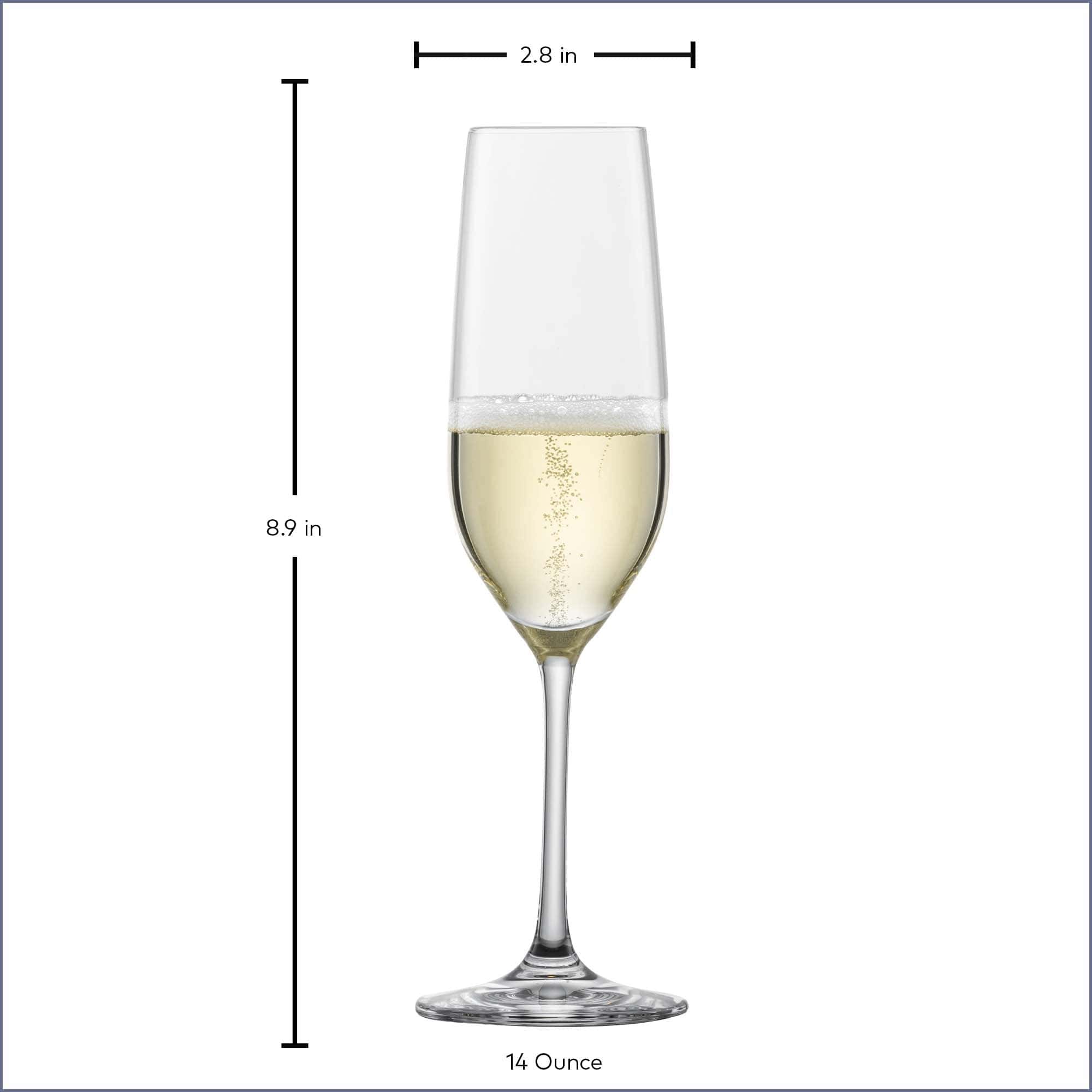 Zwiesel Fortessa Fortessa SZ Tritan Forte Flute Champagne (7) 7.7oz - Case of 6 - 0007.111989 ZFG-0007.111989