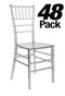 48 Pack Clear Resin Thinvisible Chiavari Chair CCRC-MONO-THIN-ZG-T-48