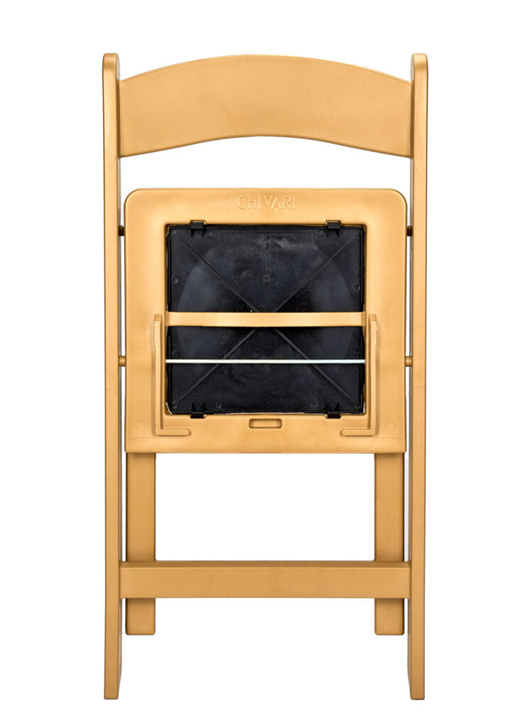 Bullion Gold with Gold Seat Resin Steel Skeleton™ Folding Chair