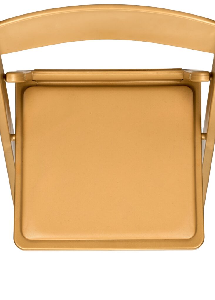 Bullion Gold with Gold Seat Resin Steel Skeleton™ Folding Chair