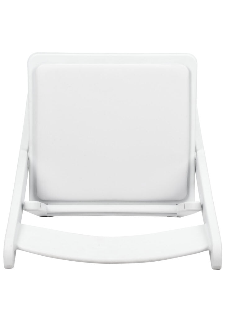 White Brushed WoodGrain with White Seat Resin Steel Skeleton™ Folding Chair