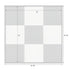 12' x 12' Black & White Portable Dance Floor with Classic Gold Edge Trim