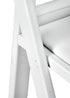 White Brushed WoodGrain with White Seat Resin Steel Skeleton™ Folding Chair