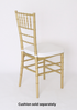 Gold Thinresin Chiavari Chair with Seat Cushion CCRG-MONO-THIN-ZG-T