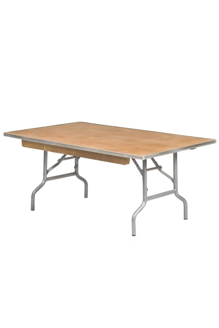 Kids 4 Foot (48″x30″) Rectangle Plywood Table TPLYRT4830M-KID-AX-T