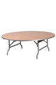 Chivari Kids 48" (4 Foot) Round Heavy Duty Plywood Folding Banquet Table TPLYRD48M-KID-AX-T
