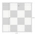 Chivari 16' x 16' Black & White Portable Dance Floor with Gold Edge Trim DF-16X16-BLKWHTG-KT