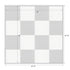 16' x 16' Black & White Portable Dance Floor with Black Edge Trim