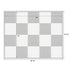 16' x 20' White Portable Dance Floor with Gold Edge Trim