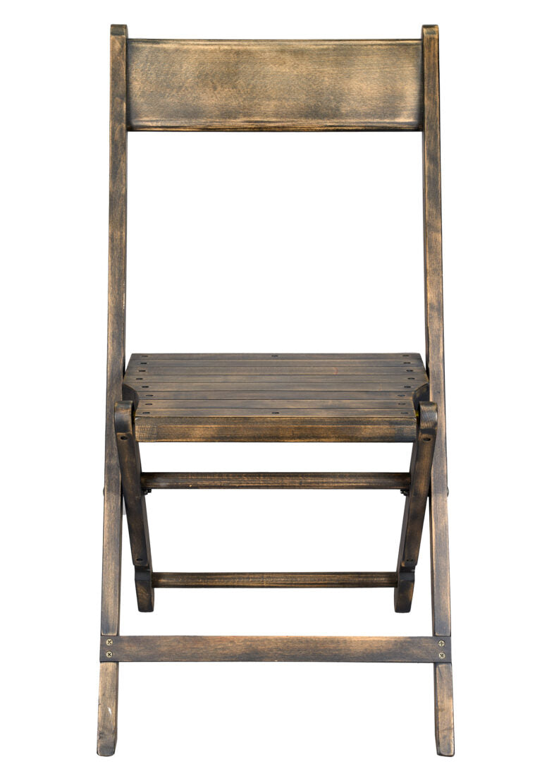 Rustic Toughwood Folding Chair - 1942 Slatted