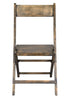 Rustic Toughwood Folding Chair - 1942 Slatted