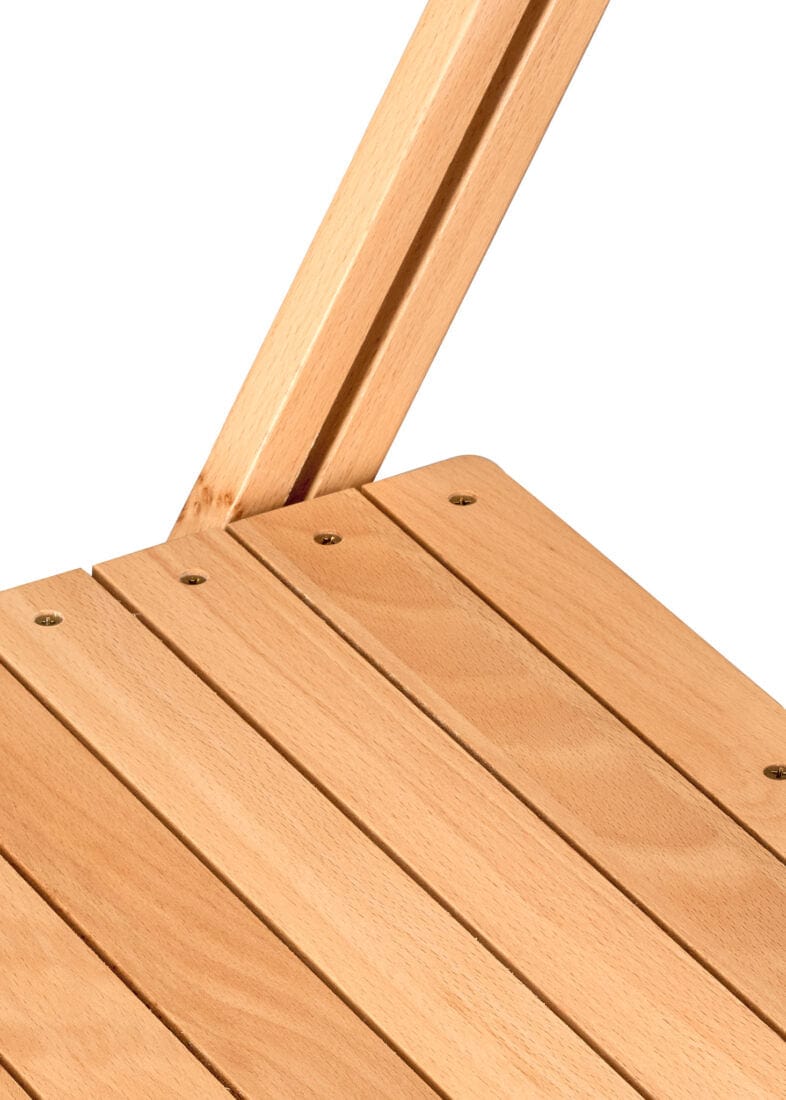Chivari Slatted Wood Folding Chair in Natural, 1942 Style CFWNS-ZG-T