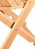 Chivari Slatted Wood Folding Chair in Natural, 1942 Style CFWNS-ZG-T