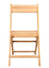Chivari Slatted Wood Folding Chair in Natural, 1942 Style CFWNS-ZG-T