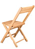 Chivari Slatted Wood Folding Chair in Natural, 1942 Style CFWNS-ZG-T