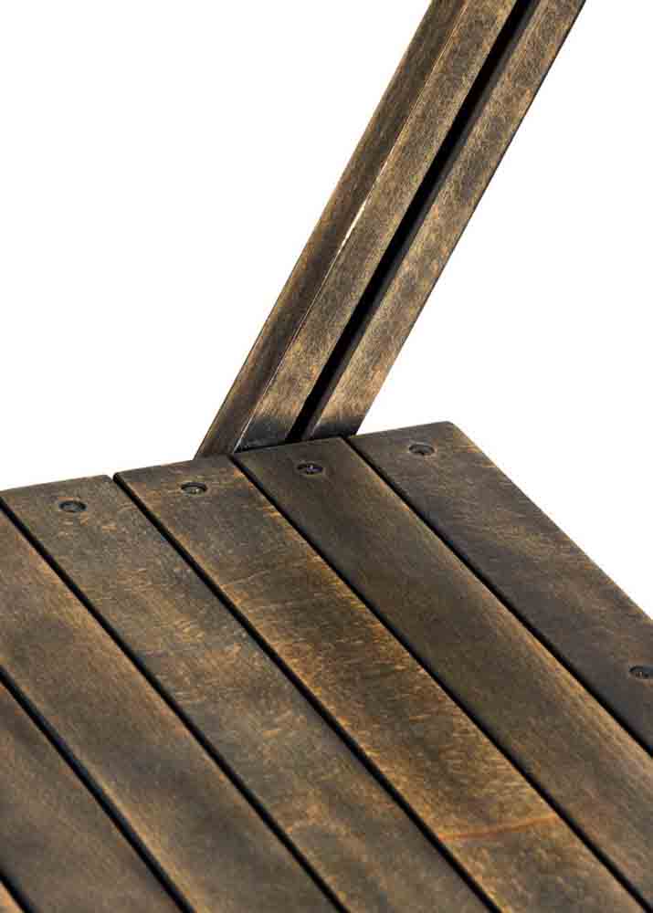 Chivari Rustic ToughWood™ Folding Chair 1942 Style Slatted CFWRS-ZG-T
