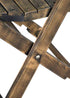 Chivari Rustic ToughWood™ Folding Chair 1942 Style Slatted CFWRS-ZG-T